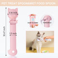 PETPAWLOVELY-Cat&Dog Food Can Covers Lids,Silicone Cat Food Spatula or Can Opener,Cat Treat Spoon.Multi-Function Cat Tre