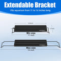 AQUANEAT LED Aquarium Light for 12 Inch Fish Tank, Auto On Off with Timer, Full Spectrum, Adjustable Brightness, Dayligh