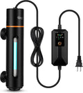 hygger 11W Aquarium U-V Light with Timer, 360° Protective Shield Clean Lamp for Green Water & Algae, Amphibian Small U-V