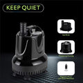 hygger 215 GPH Quick Water Change Aquarium Pump Submersible Fountain Water Pump Fish Tank Pond Drain Transfer Pump with 