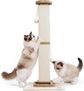 38" Tall Cat Scratching Post with Interactive Cat Toy for Large Cat