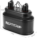 REPTITRIP Dual Reptile Light Fixture with 100W Daytime Heat Bulb & 100W Nighttime Ceramic Heat Emitter, 2 Independent Sw