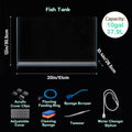 LAQUAL 10 Gallon Ultra Clear Glass Fish Tank, Rimless Low Iron Aquarium for Betta/Nano/Goldfish/Snail/Shrimp, Big Fish T