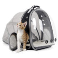 Back Expandable Cat Backpack Carrier, Fit up to 12 lbs, Space Capsule Bubble Window Pet Carrier Backpack to Carry and Transport Cat Bunny Small Puppy