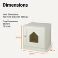 Amazon Basics Cat Litter Box Enclosure, Furniture-Style Cabinet with Drawer and Shelves, Hidden Cat Litter Box, White