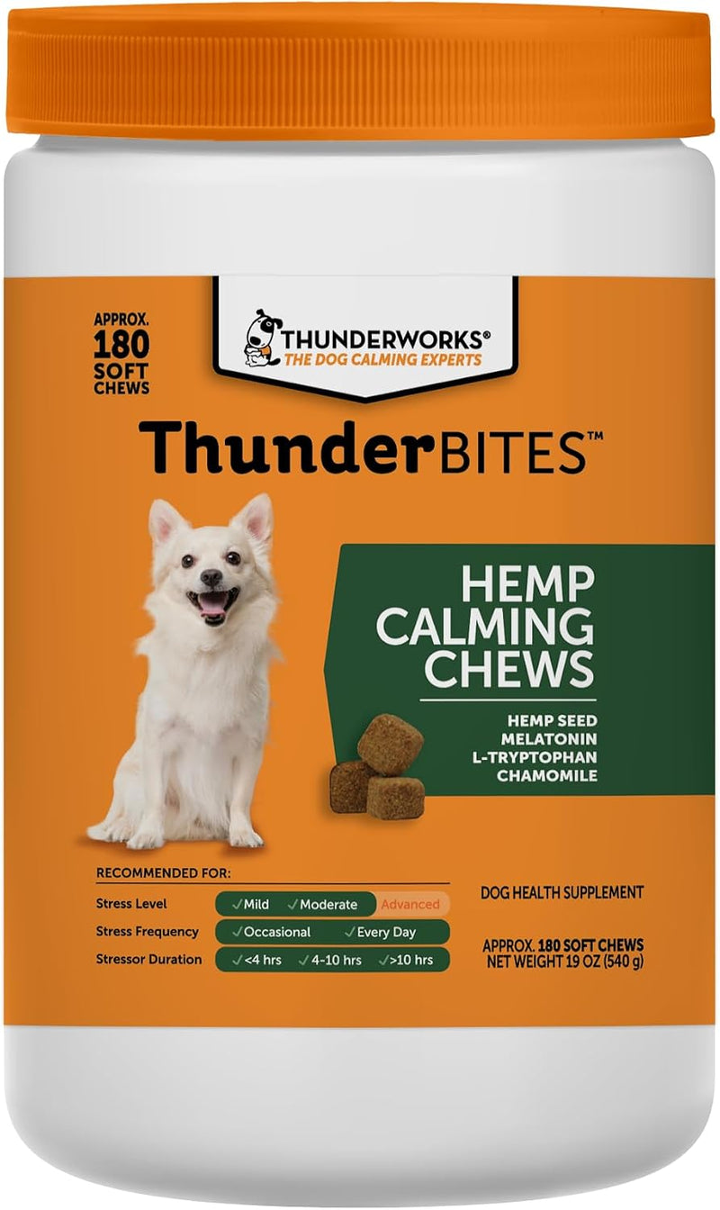 ThunderBites Hemp Calming Chews For Dogs, 180 Count
