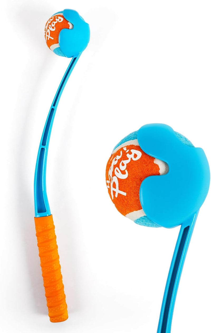 ALL FOR PAWS 19.3“ Dog Ball Launcher, Balls Thrower with Ergonomic Handle, Dog Fetch Toy with Medium Ball(2.5