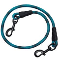 BTINESFUL 3FT Dog Tie Down, Nylon Rope Short Dog Tether Indoor Training Safety Vehicle Tether for Large Medium Strong Puppy Blue Black