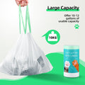 KropBom 45 Count Automatic Litter Box Bags Liners Compatible with Litter Box Robot 4/5/3, Thick Self-cleaning Cat Litter Box Liners refill with Drawstring Heavy Duty 10-12 Gallons of Capacity