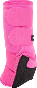 Classic Equine Legacy2 Support Boots, Front (Hot Pink, Medium)