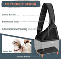 Lukovee Pet Sling, Removable Hard Bottom for Small Dogs, 6-12 lbs