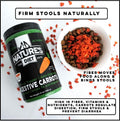 Nature's Diet® Digestive Carrots - Dehydrated Carrot Dog Food Topper for Diarrhea Relief and Improved Digestion, Fiber for Dogs Keep Poop Firm, Gut Health, Firm Stool, Daily Supplement