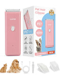 Tawiijou Pet Clippers for Dog Hair Grooming Low Noise, Rechargeable Cordless Cat Shaver with Ceramic Blade,Portable Pet Hair Trimmer for Matted & Long Hair