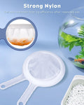 Pawfly Brine Shrimp Net Kit- 80 & 200 Mesh Sieve for Hatchery, Fine Artemia with 2 Pipettes and 5 Storage Tubes, Dense M