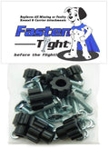Fasten Tight Pet Carrier Kennel Fasteners - 8pk Black Nylon Nuts, Metal Bolt Screws