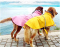 HAPEE Dog Raincoats with Reflective Strip Hoodie,Poncho Jacket for Large Dogs fit Golden Retriever Doodle (A1-Yellow, 24B (65-80 lbs))