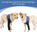 Coodeo Dog Recovery Suit, Cone Collar Alternative, Abrasion Resistant Dog Recovery Sleeve, Washable 2.5mm Thick and Waterproof, Pet Wounds Prevent Licking, Bite, Keep Dry（Blue，XL