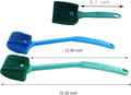 3 PCS Double-Sided AOODOOM Aquarium Fish Tank Algae Cleaning Brush with Non-Slip Handle, Sponge Scrubber Cleaner for Gla