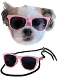 G014 Dog Pet 80s Sunglasses Goggles for Small Dogs up to 15lbs (Pink)