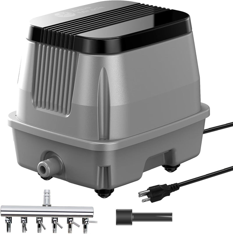 AquaMiracle Linear Air Pump ZP-40/ZP-60/ZP-100 for Pond Aeration, 635/950/1600GPH Septic Air Pump Pond Aerators for Outd