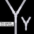 Aquarium Air Pump Connectors, 4 Pcs Y-Shaped Aquarium Air Valve Plastic Barb Equal Y Tee Hose Pipe Connectors Anti-Shedd