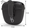 Hampton Distribution Silicone Dog Treat Pouch, Black, BPA Free Pet Treat Pouch for Pet Training with Magnetic Closure, W