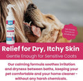 Groomer’s Goop Dander Relief Deshedding Spray – Leave-in Formula Soothes Dry Skin, Reduces Shedding & Dander, Moisturize