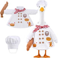 Funny Porch Goose Baker Outfit Chef Cosplay Costume for 23" Goose Statue