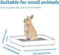 PODOO Rabbit Litter Box – Training Potty Tray for Guinea Pig & Small Pets · Spacious Grid Pan with Low Entrance, Easy-Cl