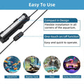 DaToo Submersible Aquarium Light 6Inch Fish Tank Light Bubbler Wall with Air Bubble Hole IP68 Waterproof Color Changing 