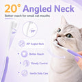VVHOMIFE Cat Toothbrush for Daily Teeth Cleaning & Oral Care – Soft Bristle Dental Brush with Compact Head, Gentle for Cats & Kittens, Easy Daily Brushing Tool, Loved by Vets and Fur Babies