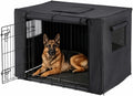 Chew Proof Dog Crate Cover, 36 Inch, 1680D Heavy Duty Nylon, Black
