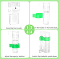 CLPOAWC Bird Water Dispenser, Bird Cage Feeder, Parakeet Cage Accessories, 2 Pcs Automatic Bird Water Feeder for Budgies Cockatiel Lovebird Canary Finch, clear