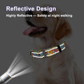 Reflective Martingale Collar for Dogs Nylon Training Collar with No Buckle Cute Floral No Pull Dog Collar for Medium Dog