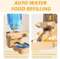 2-Pack Cage-Style Large Capacity Hanging Automatic Pet Feeder & Water Dispenser 50oz/1500ml,for Cages 0.98" Max Inner,1.