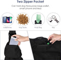 SlowTon Dog Carrier Sling - Hard Bottom Support Dog Carriers for Small Dogs with Adjustable Padded Shoudler Strap, Dog Purse for Puppy Cat Pet with Drawstring Opening Storage Zipper Pockets (Black)