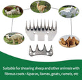 Sheep Shear Blade Straight 9-Tooth Wool Shearing Comb and Cutter Blade Set Sheep Alpaca Goats Farm Tool