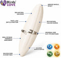 Birds LOVE 3.5-4″ Cuttlebone for Birds – 100% Natural Sun-Dried Calcium & Beak Conditioning Supplement for Parakeets, Bu