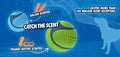 Chuckit! Sniff Ball Dog Toy, Durable High Bounce Bacon and Peanut Butter Scented Rubber Dog Ball Fetch Toy, Medium, 2 Pack