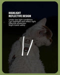 Cat Harness and Leash Set with Reflective Strips, Escape Proof Adjustable Vest, Premium Taffeta Fabric Soft Lightweight,