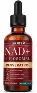 Jakkies NAD+ Liquid Drops for Cats, Boosts Immunity & Vitality