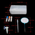 Brine Shrimp Egg Dispense Storage Kit with 50 Egg Collection Bottles, Holder, 3 Aquarium Feeders, 2 Automatic Feeding Bo