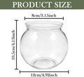 Plastic Fish Bowls 4 Pack 27 Oz Clear Unbreakable Vases Bowls