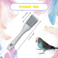 2-in-1 Bird Cage Cleaning Brush & Poop Remover with Long Handle – Scraper, Curved Brush for Parrot Cages, Kennels, and P