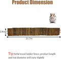 21.7 X 2.7In Wooden Hamster Bridge Rat Climbing Toy for Gerbil Sugar Glider