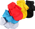 Dog Hoodies for Small Dogs with Zipper Pocket, Soft Clothes with Rope Hat