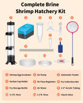 Pawfly Brine Shrimp Hatchery Kit, Shrimp Egg Incubator, Brine Shrimps Hatching Set, Artemia Hatchery with Air Pump, Live
