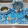 PINVNBY Hamster Fun Tunnels Pet Mouse Plastic Tube Toys Small Animal Foldable Exercising Training Hideout Tunnels for Gu