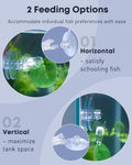 Pawfly 6 Pcs Aquarium Suction Cups with Clips, Aquarium Suction Cup Clips, Clear Plastic Fish Feeding Tool, Plant Leaf S