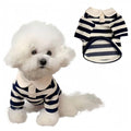 MANON ROSA Dog Clothes, Designer Boy Polo Shirt for Small Medium Dogs, Soft Puppy Outfit, Breathable Male Yorkie Chihuahua Shih Tzu Poodle Kitten Cat T-Shirt, Birthday Gifts - Blue, S, Fit 3-5lbs